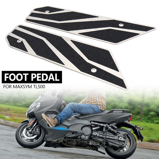 Footrest For SYM MAXSYM TL500 Motorcycle Stainless Steel Rear Pedals Foot Pedals