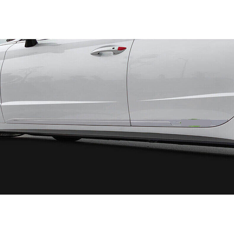 4x for Hyundai Sonata 2020-2023 Chrome ABS Body Door Side Sill Guard Cover Trim
