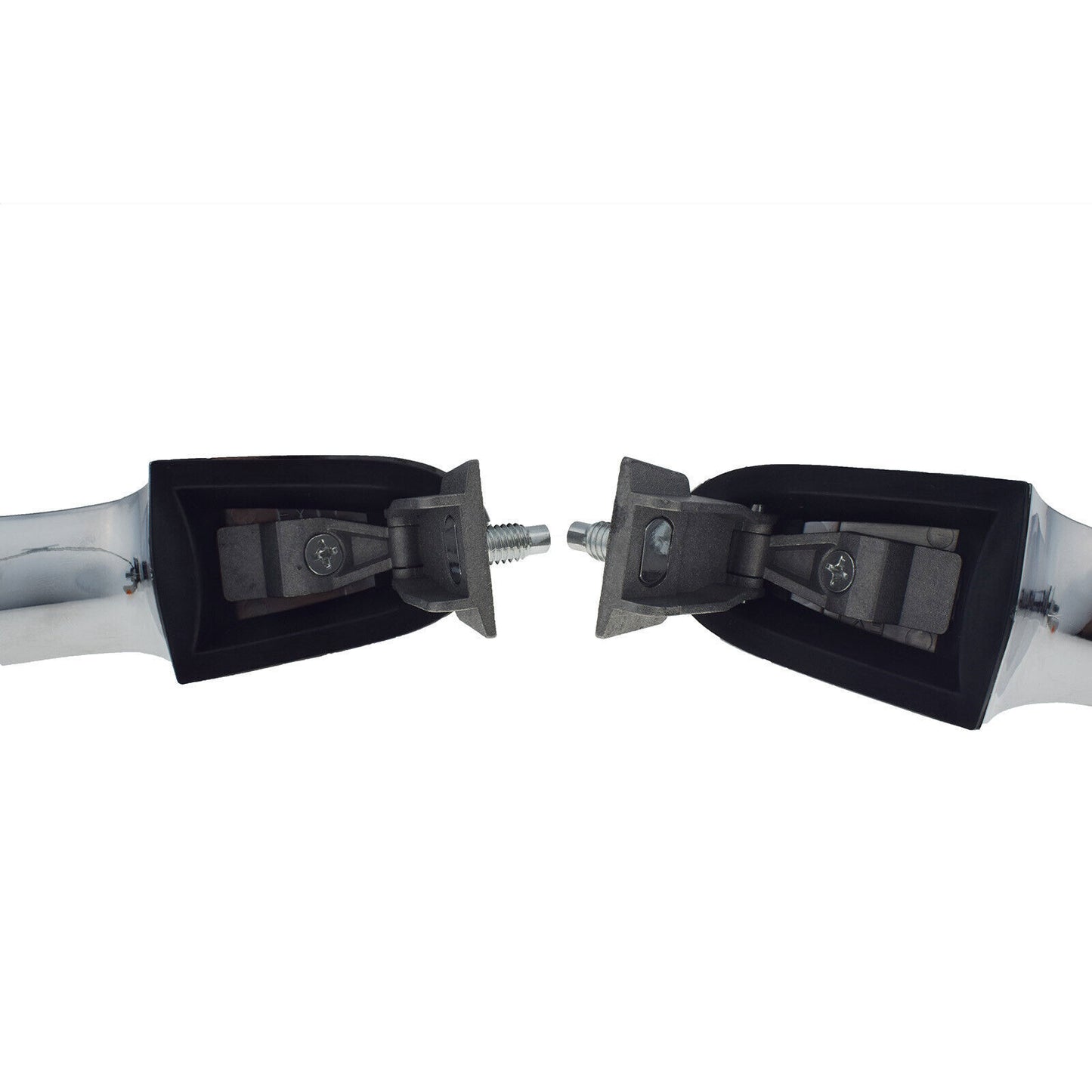 for Fiat 500 2012-2017 Front Left Right Side Exterior Door Handles Chrome Pair