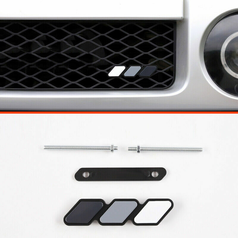 for Toyota FJ Cruiser 2007-2020 Three-Colour Front Center Mesh Grille Decor trim