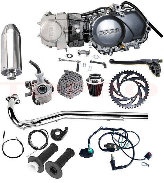 for Lifan 125cc Engine Motor Kit Kick Start For Pit Dirt Bike CRF50 ATC70 Apollo 110