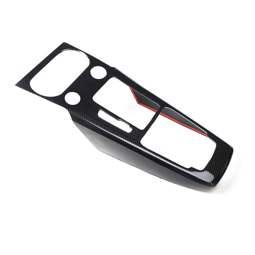 Console Gear Shift Frame Cover Trim 1 Fit for Audi Q2L 2018-2021 Carbon Fiber