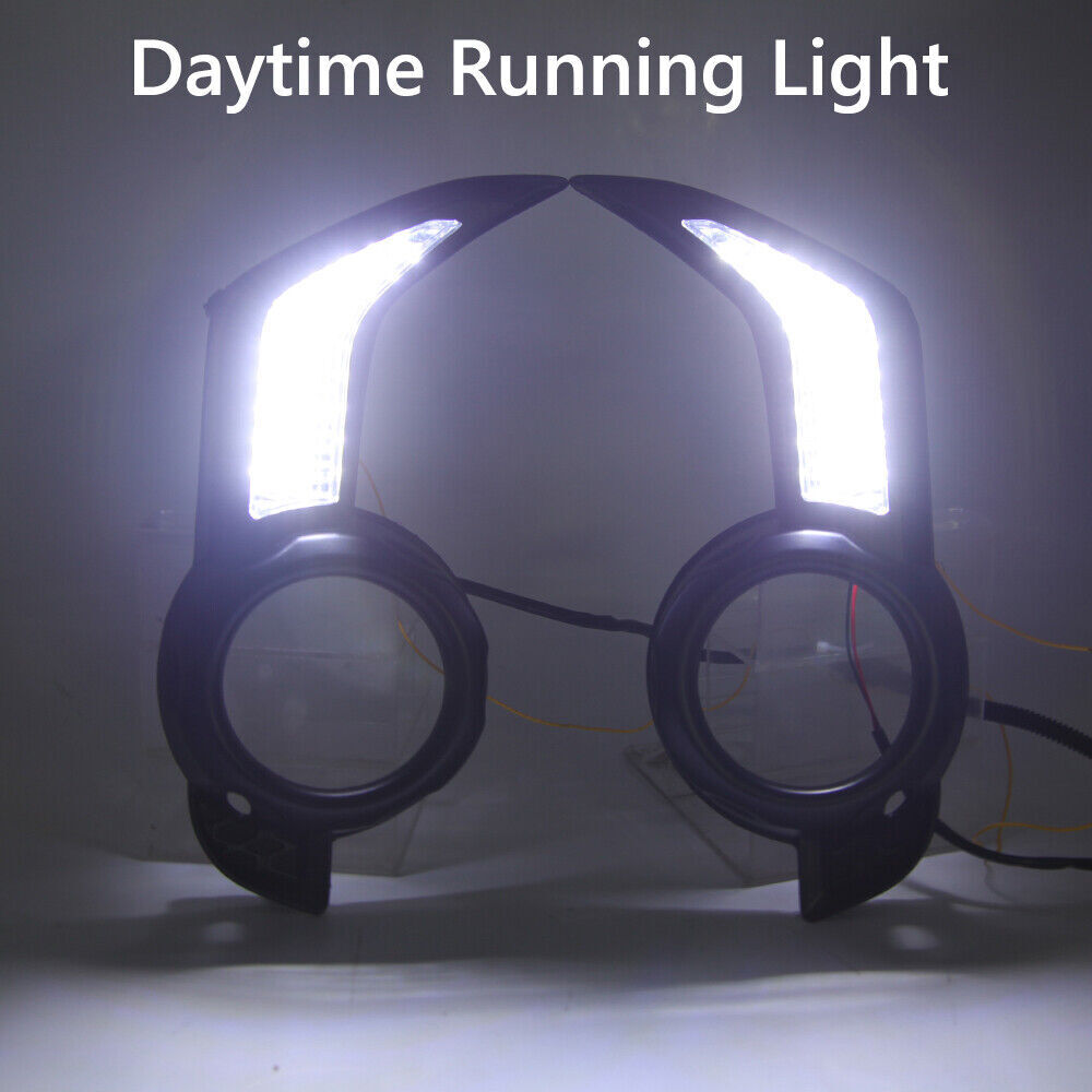 Front LED DRL Daytime Running Turn Fog Lights for Toyota 4Runner 4x4 2014-2021