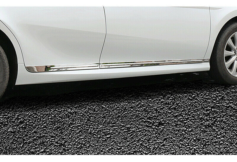 for Toyota for Camry 2018-23 Chrome Steel Side Door Body Guard Molding Strip Trim 6x