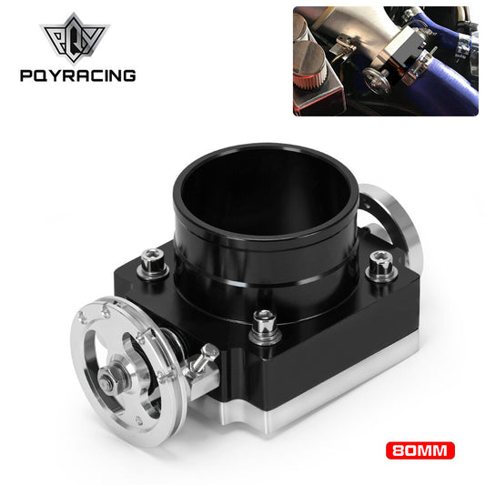80MM 3.0 Throttle Body Aluminum Intake Manifold Billet For GM LS1 LS2 LS6 LS7