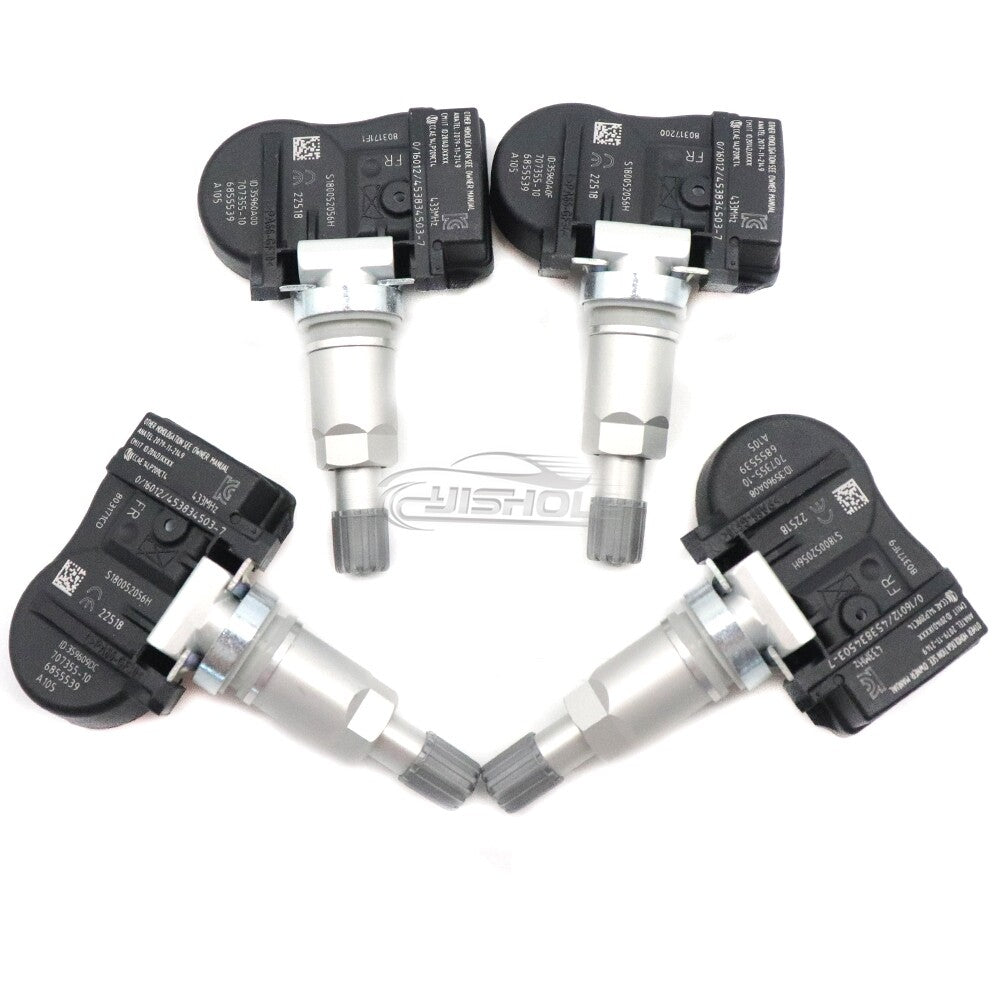 4-piece TPMS tire pressure sensor kit (6855539) suitable for BMW 2, 3, 4 series, i3, i8, X1, X2, X5