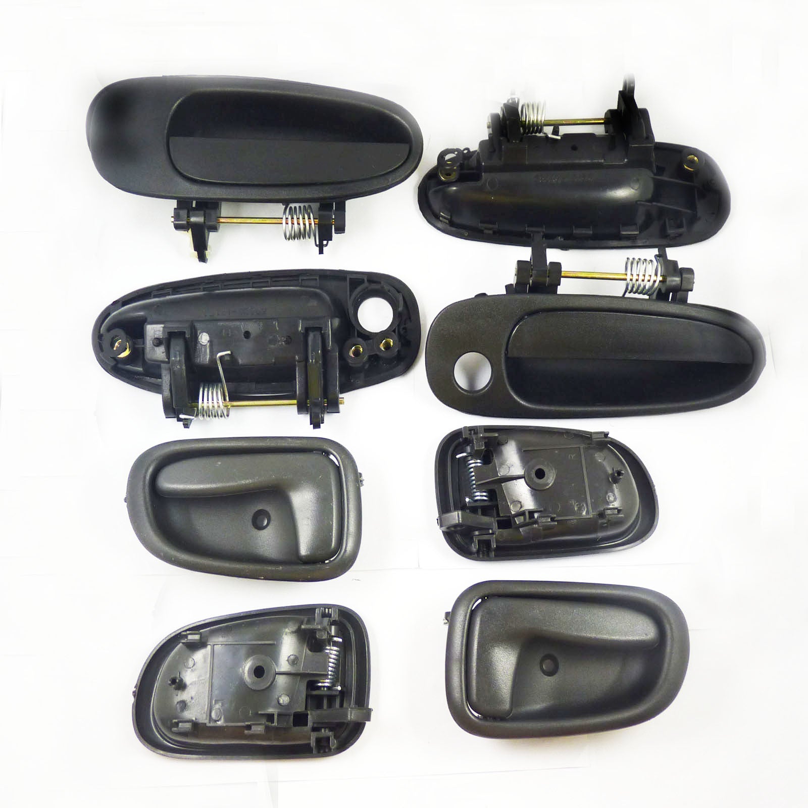 New Door Handle Black Outside Inside Kit 8Pcs for Toyota for Corolla 1993-1997 HOT