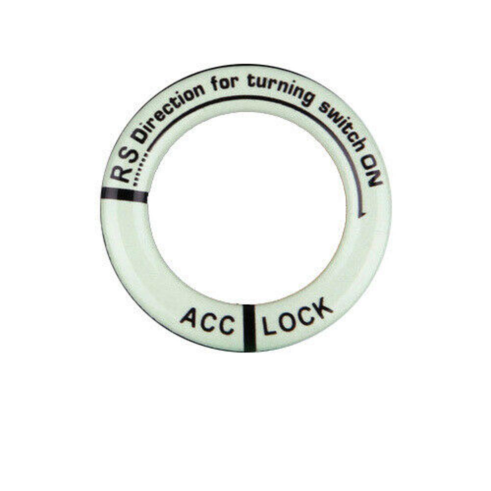 Aluminum Luminous Ignition Key Ring Switch Sticker 3M Tape Decal Sticker Blue C