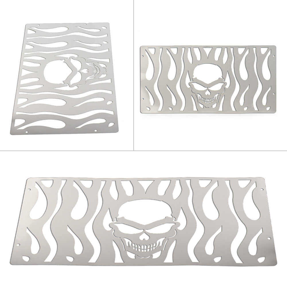 Skull Motorcycle Stainless Radiator Grill Guard Cover for Honda GL1500 All Year