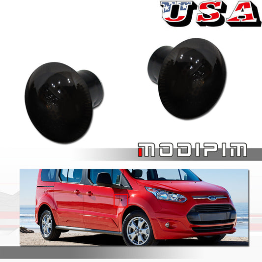 Pair of Smoked Side Fender Turn Signal Repeaters for Ford Transit Connect 10+