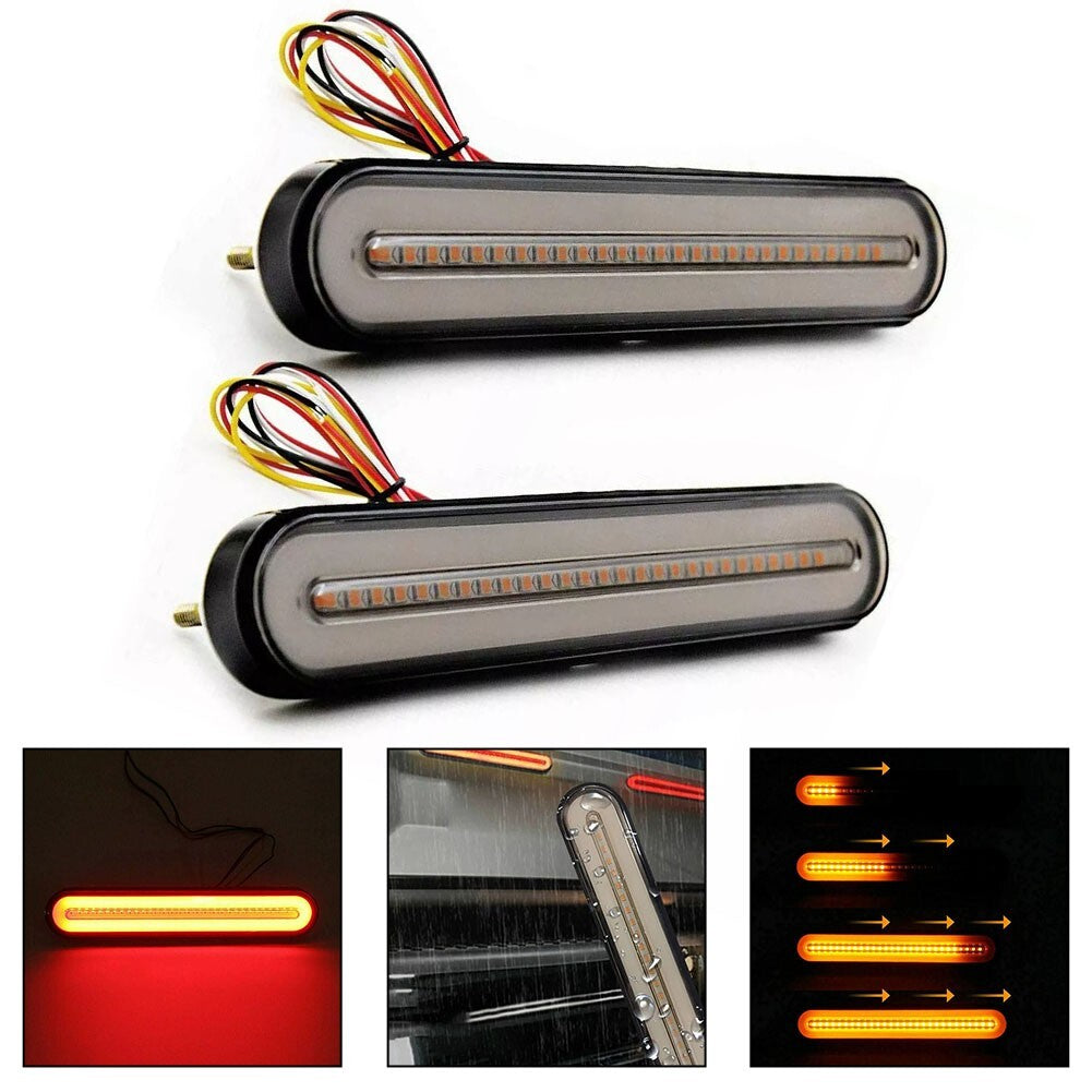 LED Car Strobe Brake Flowing Turn Signal Rear Tail Light Truck Trailer Lamp