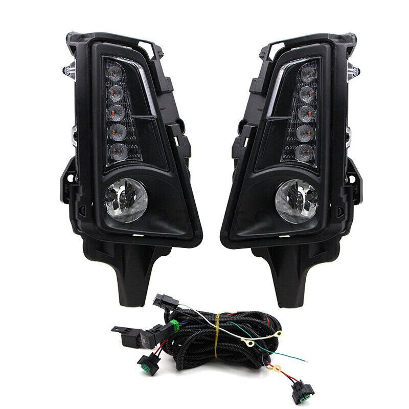 Pair LED DRL Daytime Running Light Fog Lamp For 2019-2021 for Toyota Hiace Commuter