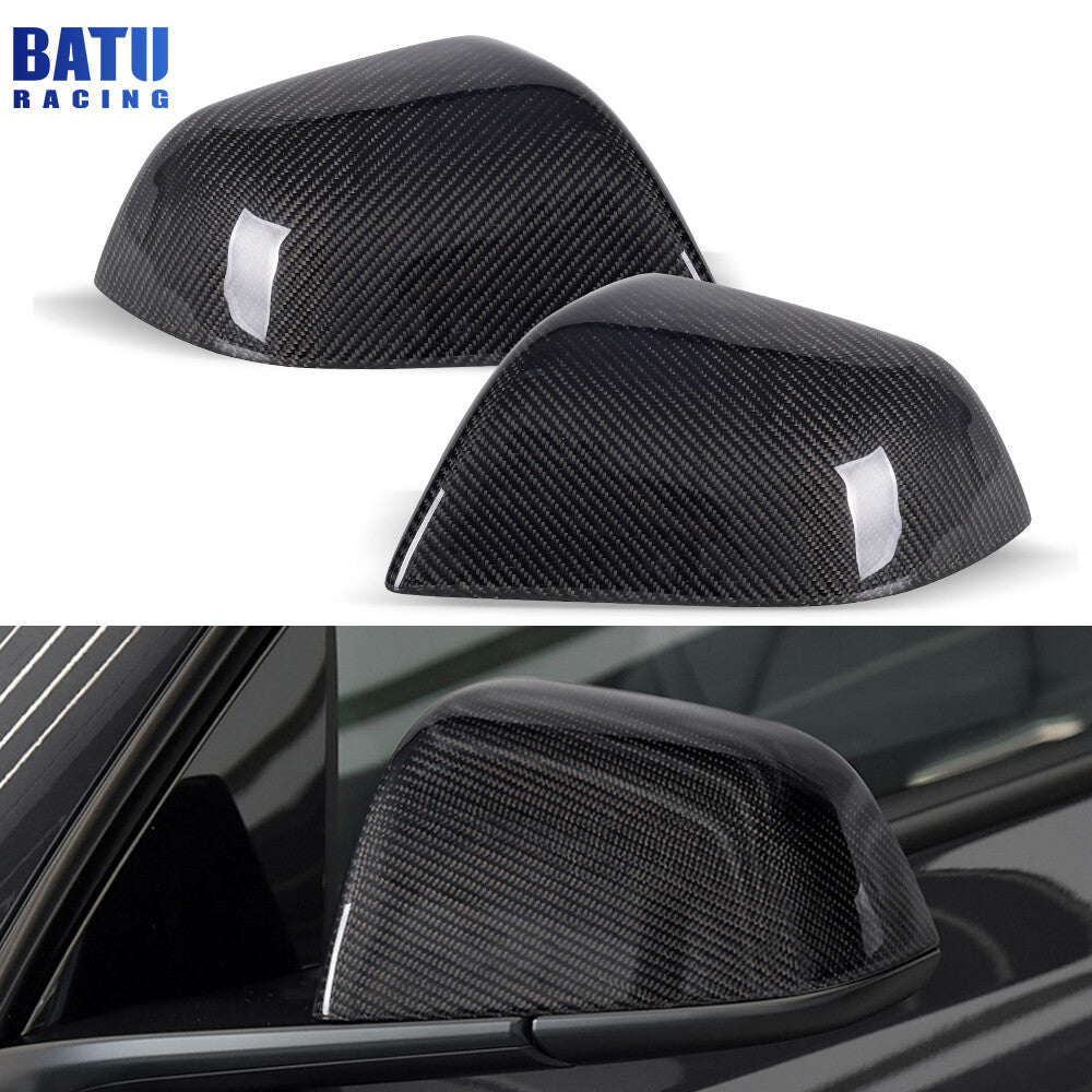 Carbon Fiber Side View Mirror Cover Replacement 1092290 For 17-23 for Tesla Model 3