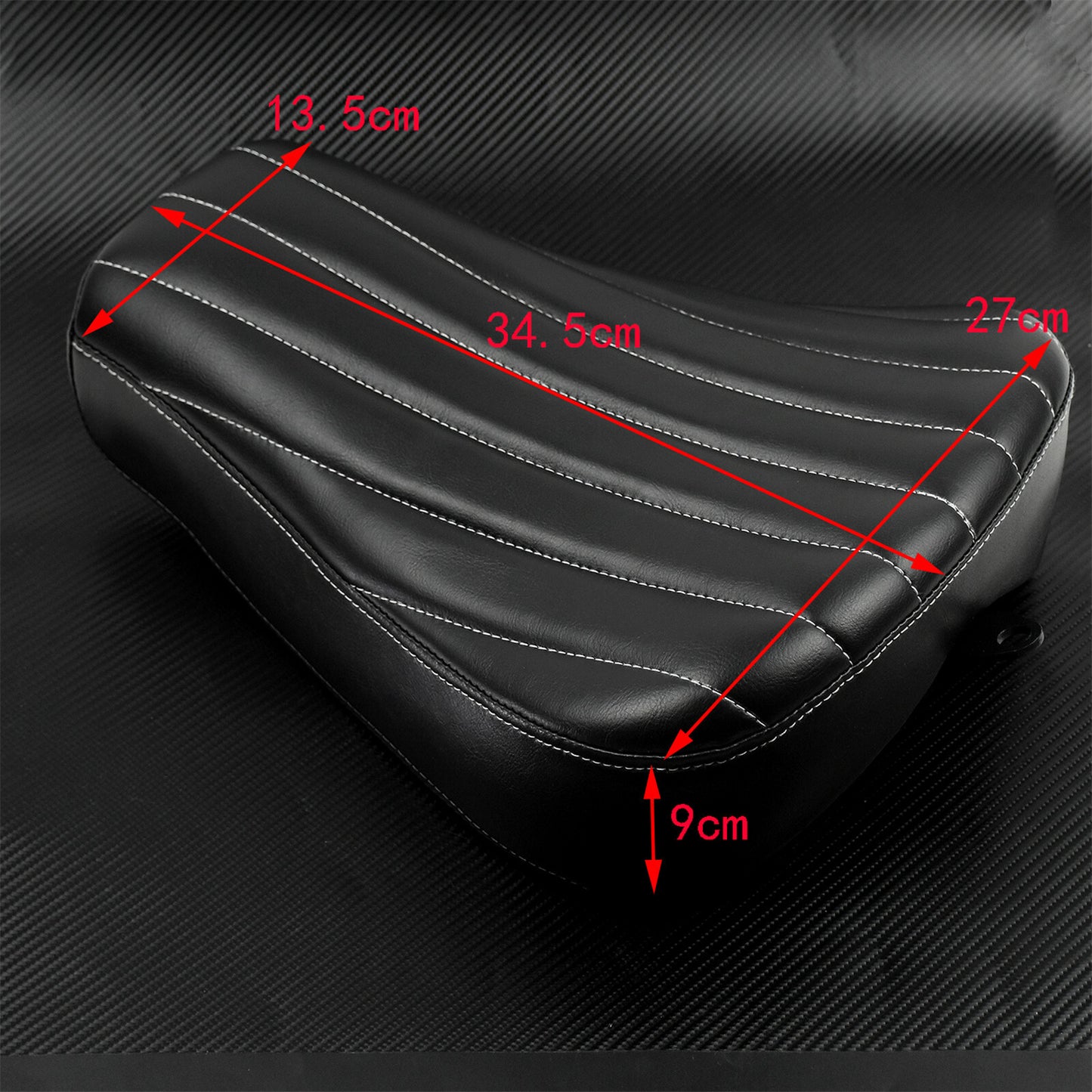Stripe Driver Solo for Seat + Passenger Cushion Pillon Pad Fit For Sportster 2010-15