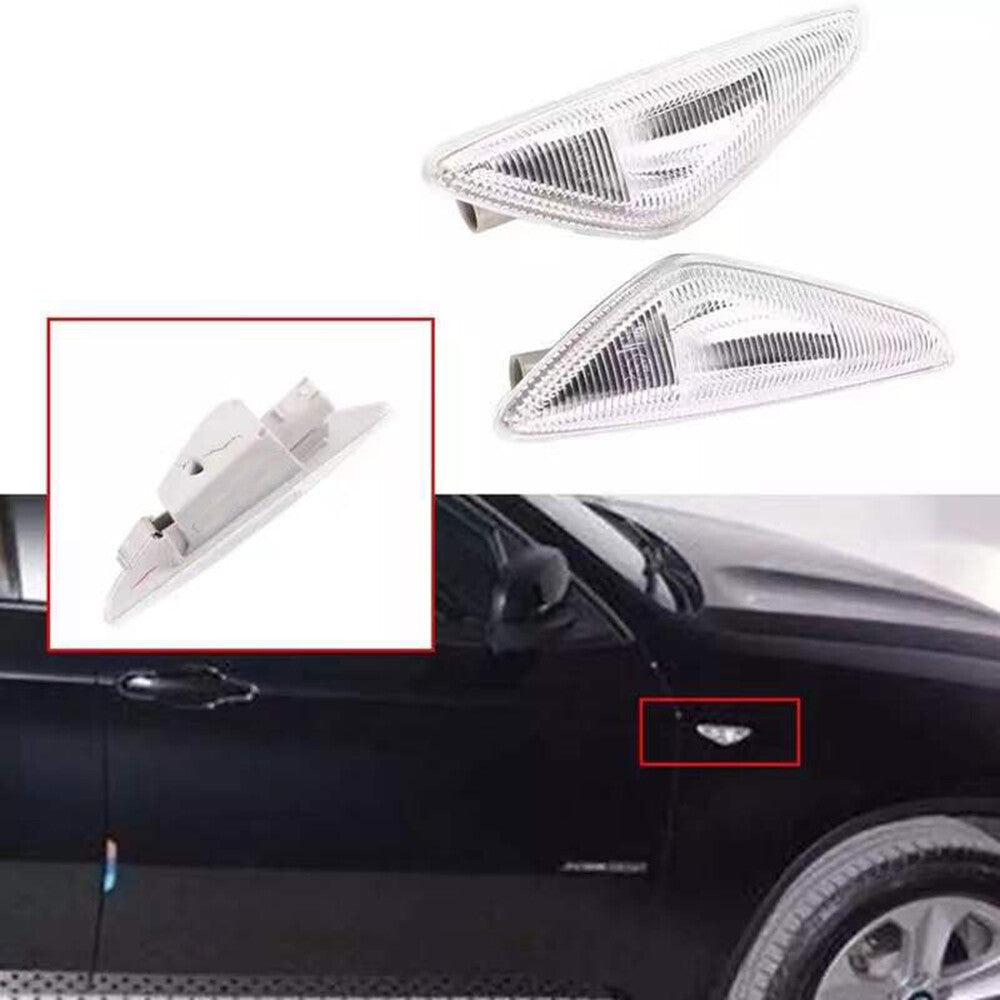 A pair of LED fender side marker lights for turn signals applicable to for BMW X3 F25 X5 E70 X6 E71 E72