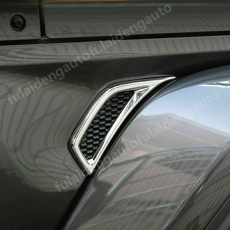 2Pcs Chrome Side Door Air Vent Fender Cover Trim for Jeep for Wrangler JL 2018-2021