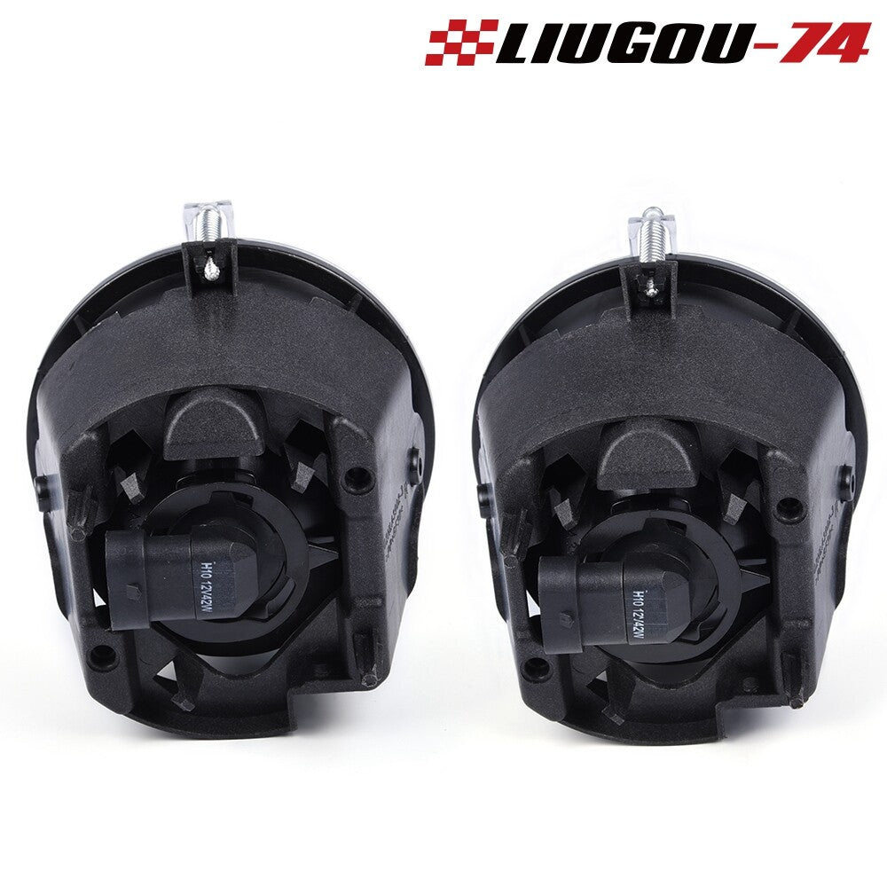 2-pack suitable for Jeep Grand Cherokee 2005-2010 transparent anti-collision fog lights with Blubs LH+RH