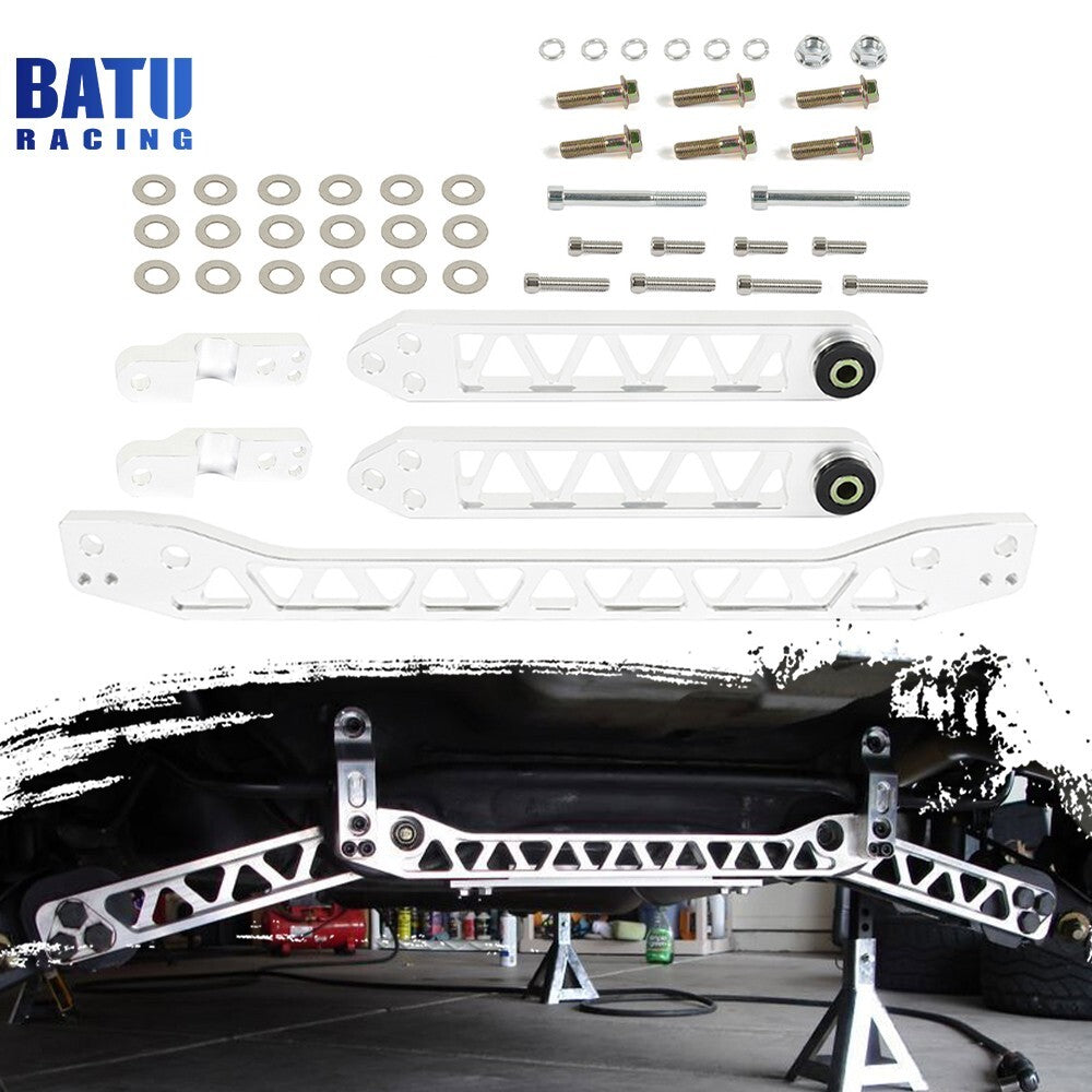 Rear Lower Control Arms Subframe Brace for 01-05 for Honda for Civic DX for ES LX EX Silver