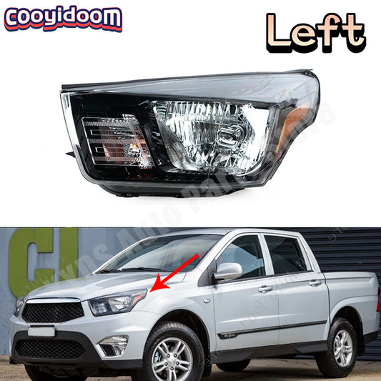 Left Headlight for Ssangyong Actyon Sport 2013-2023 Head Light Lamp