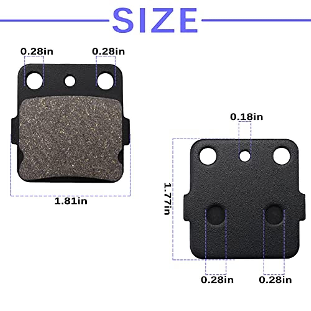400ex Brake Pads for Honda TRX400 EX Fourtrax 1999 2000 / TRX300EX Fourtrax 300
