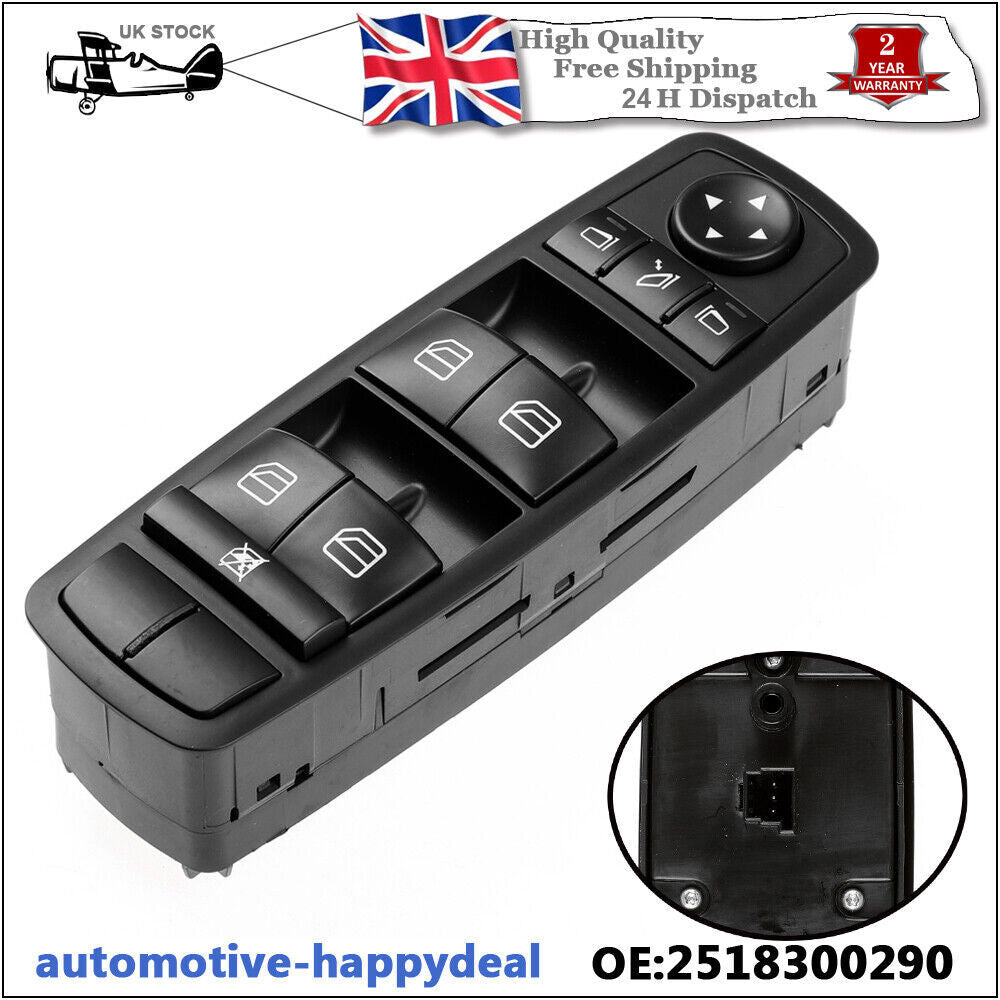 Front Power Window Switch 2518300290 A2518300290 for Mercedes Benz ML GL R W164