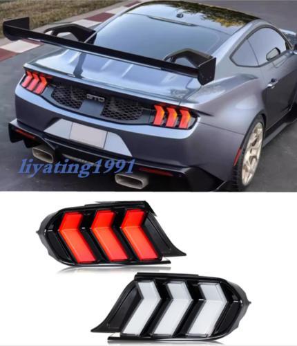LED taillights with RGB lighting for Ford for Mustang 2015-2024, animated sequence taillights.