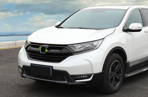 3P for Honda CR-V 2017-2022 Glossy Black Front Bumper Grill Grille Strips Cover