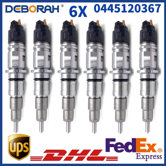 6PCS 0445120367 Diesel Fuel Injector 0 445 120 367 for QSB4.5 QSB6.7