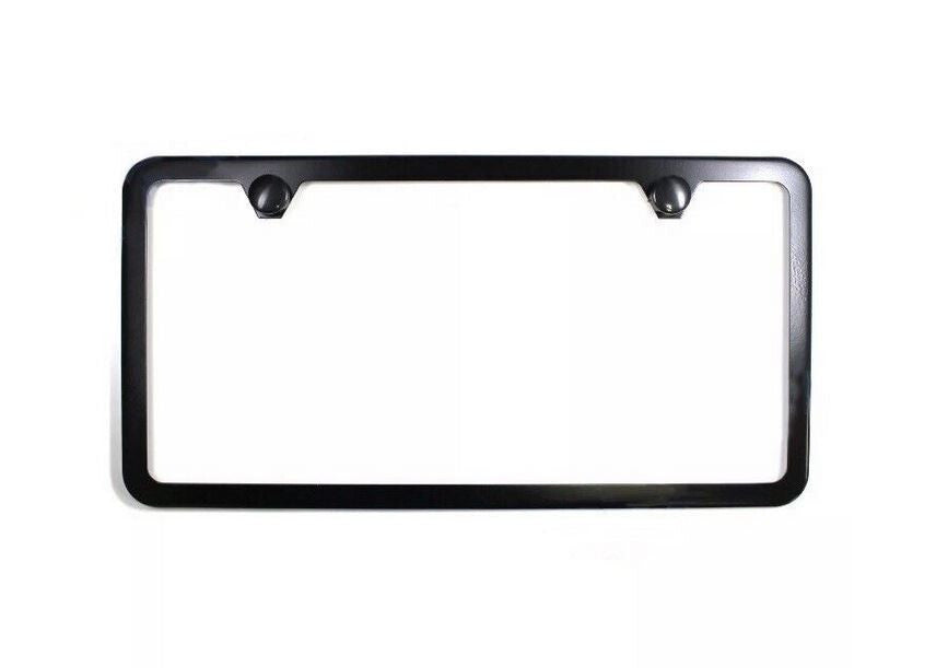 Car license plate frame cover cap, trunk 2-hole ultra-thin black, suitable for Chevrolet .