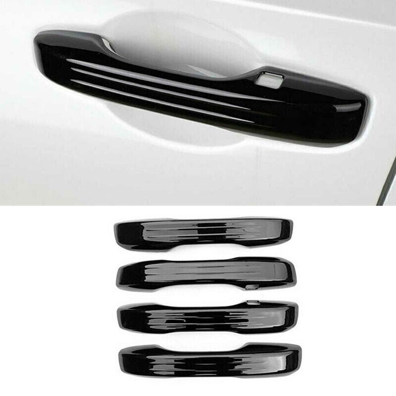 4PC Gloss Black Door Out Side Handle Bowl Cover Trim for Honda CRV CR-V 23-2024