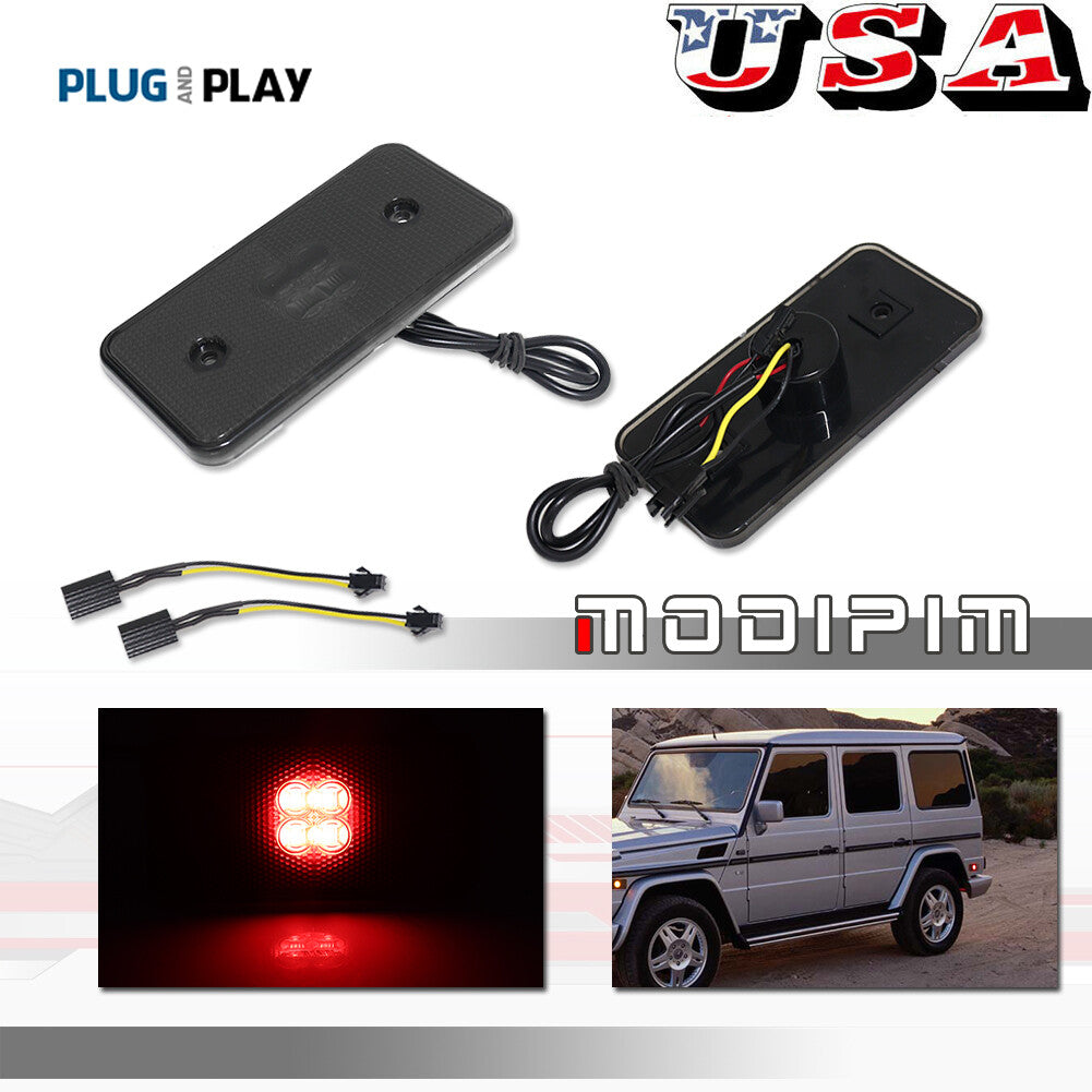 2-piece rear side marker light kit for Mercedes-Benz W463 G-Class, G500, G550, G55, G63, AMG.