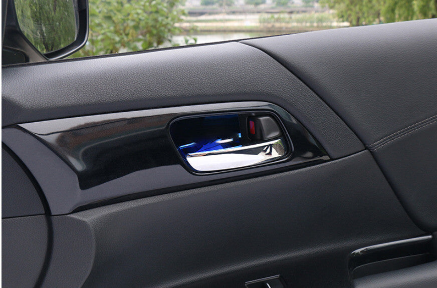 Inner Door Bowl Sticker Trim 4PCS for Honda Accord 9th 2014-2017 Blue Titanium