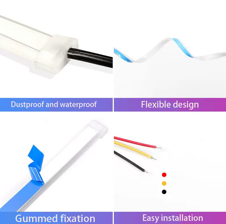 Car LED daytime Running light DRL Fog lamp 2PCS for Hyundai for Elantra 2021-2023 2X