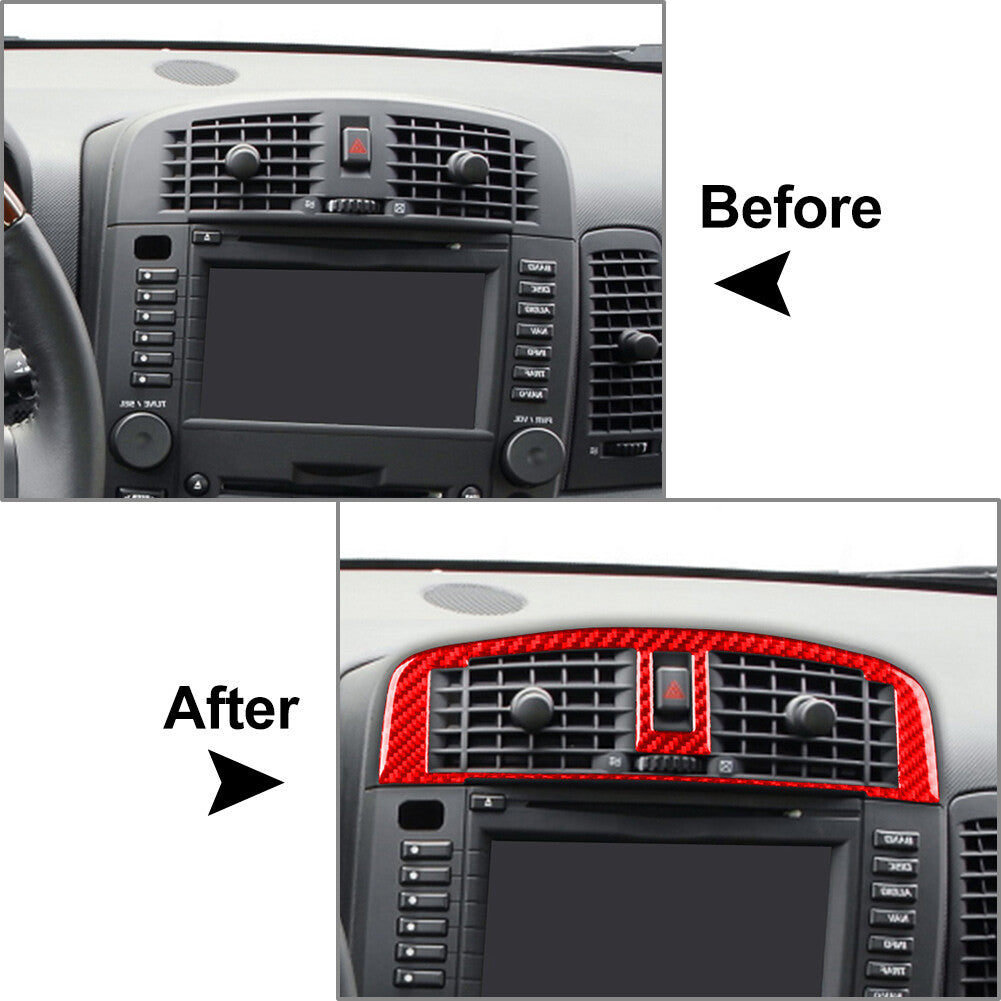 Carbon Fiber Center Air Outlet Vent Cover Trim for Cadillac CTS 2003-2007 2007