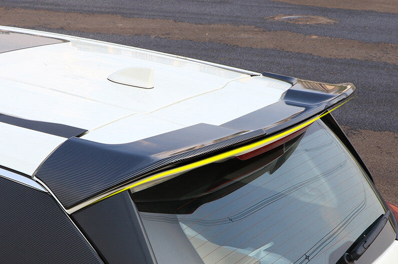 for Nissan X-TRAIL Rogue 2021-2022 ABS Carbon Fiber Rear Boot Spoiler Wing Flap