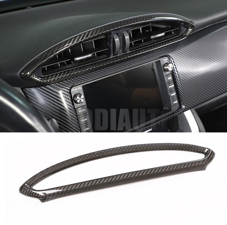 Dry carbon Middle Air Vent Outlet Trim for Toyota 86 for Subaru BRZ 12-20 for Scion -S