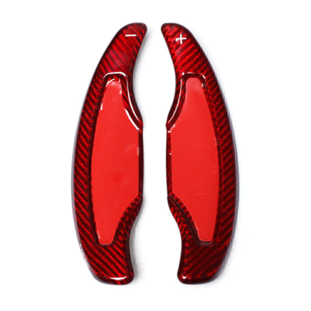 Carbon Steering Wheel Shift Paddle Extension Red for Cadillac ATS ATS-L 2014-17