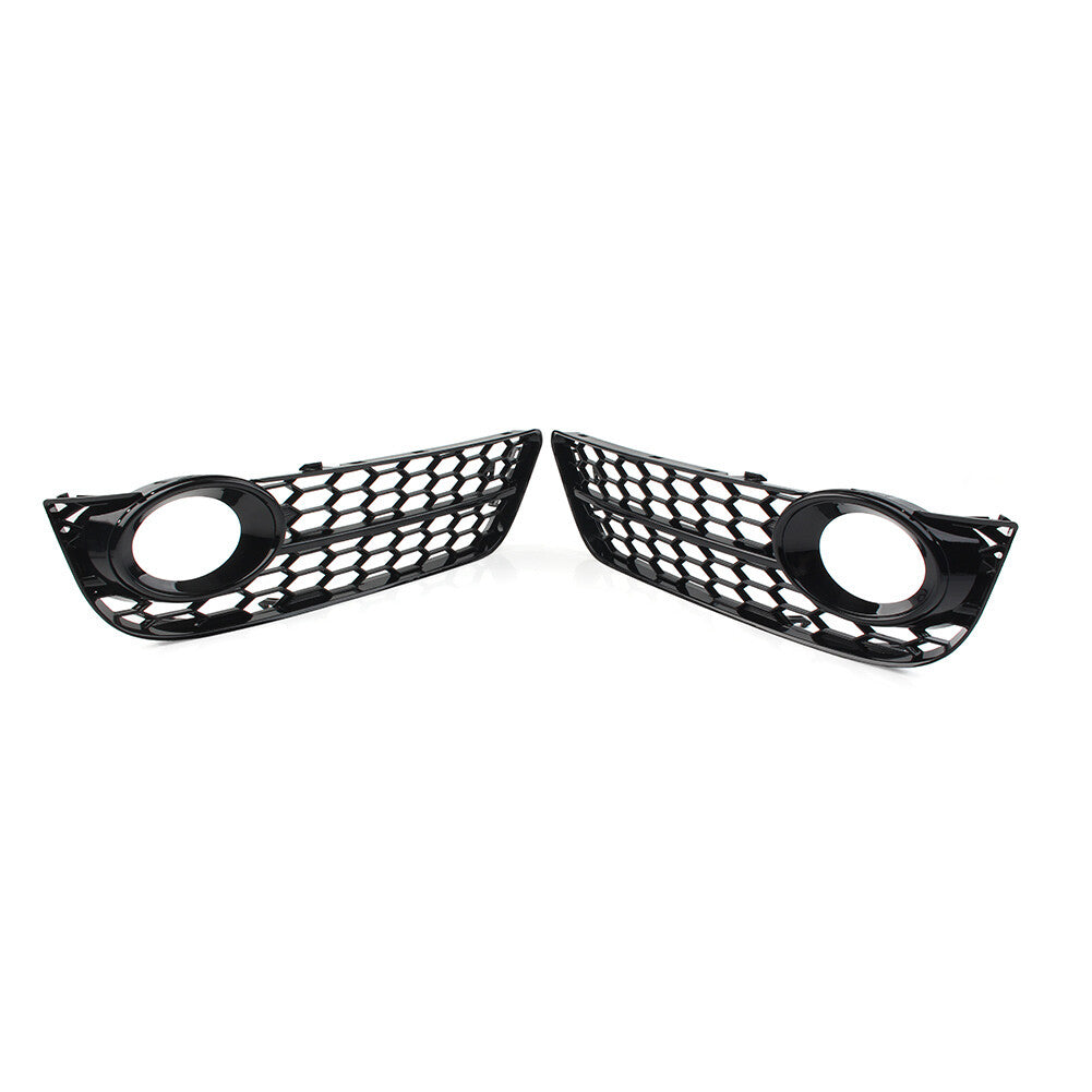 Front Bumper Fog Light Honeycomb Mesh Grille Cover Black Fit for Audi A5 08-11