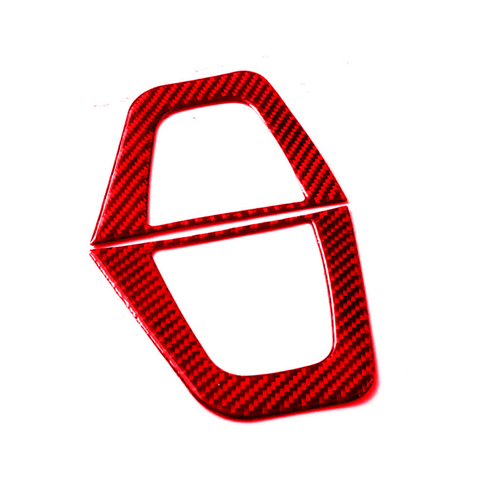 Red Loudspeaker Panel Trim Interior Carbon Fiber Cover for Subaru Forester 13-18