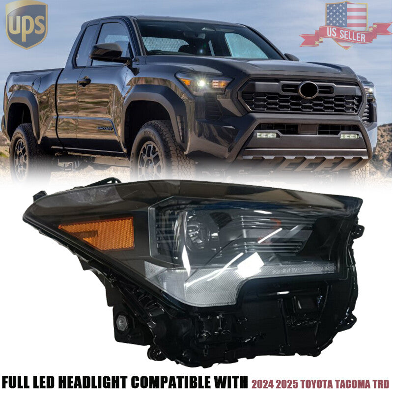Right Passenger Side Full LED Headlight Assembly for Toyota Tacoma TRD 2024-2025