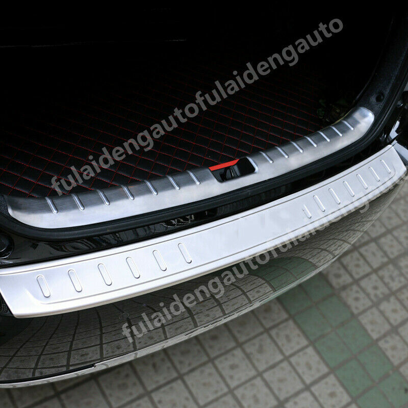 for Honda Accord 2014-2015 Silver Rear Bumper Trunk Sill Scuff Plate Guard Cover