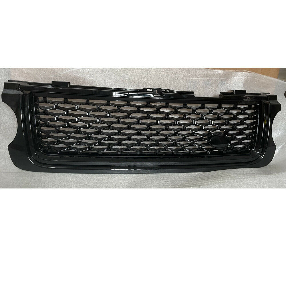 Front Grille Black Grill W/Side Vent Trim Fit For LR for Range Rover L322 2010-2012