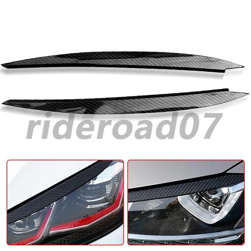 New Front Headlight Eyelid Eyebrow Cover Trim for VW for Golf 7 GTD R MK7 2013-2018