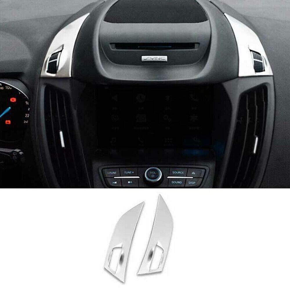 for Ford Escape Kuga 2013-2019 Silver Inner Dashboard L&R Air Outlet Vent Trim N