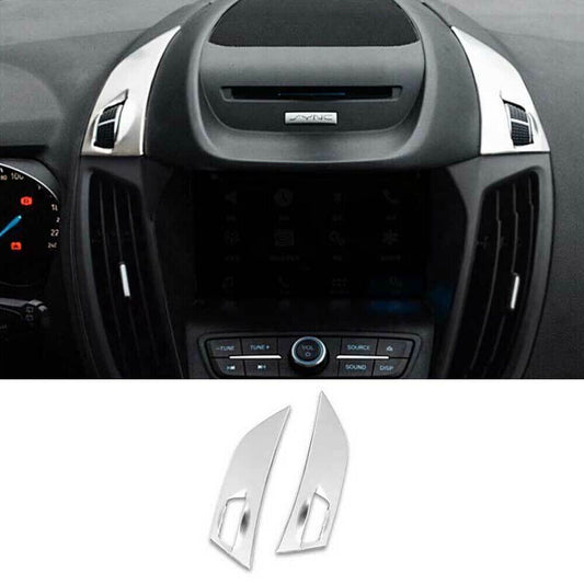 for Ford Escape Kuga 2013-2019 Silver Inner Dashboard L&R Air Outlet Vent Trim N