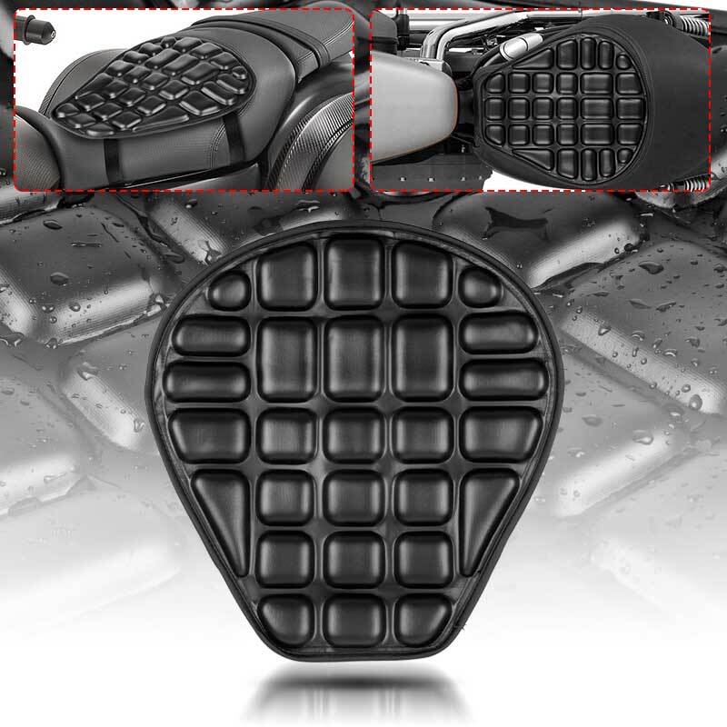 Motorcycle Comfort for Seat Cushion PU Cover Pillow Pad Pressure Relief Waterproof