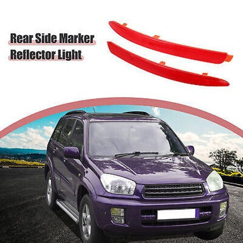 1Z0945105 1Z0945106 Pair Rear Bumper Side Marker Reflector Red Fit for Skoda