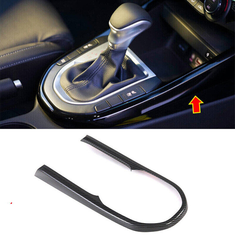 for Kia Forte 2019-2021 Carbon Fiber Inner Console Gear Shift Frame Cover Trim