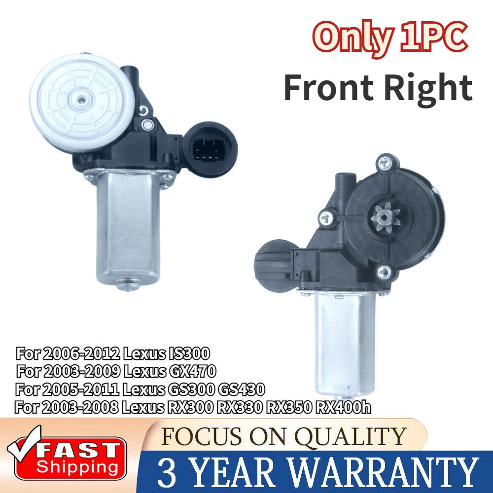 For 03-08 for Lexus RX300 RX330 RX350 RX400h Passenger Window Lifter Regulator Motor