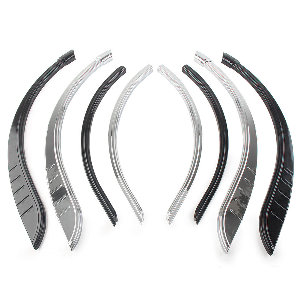 Motorcycle Rear Fender Flares Skirts Trim Accent for Harley Tri-Glide Ultra